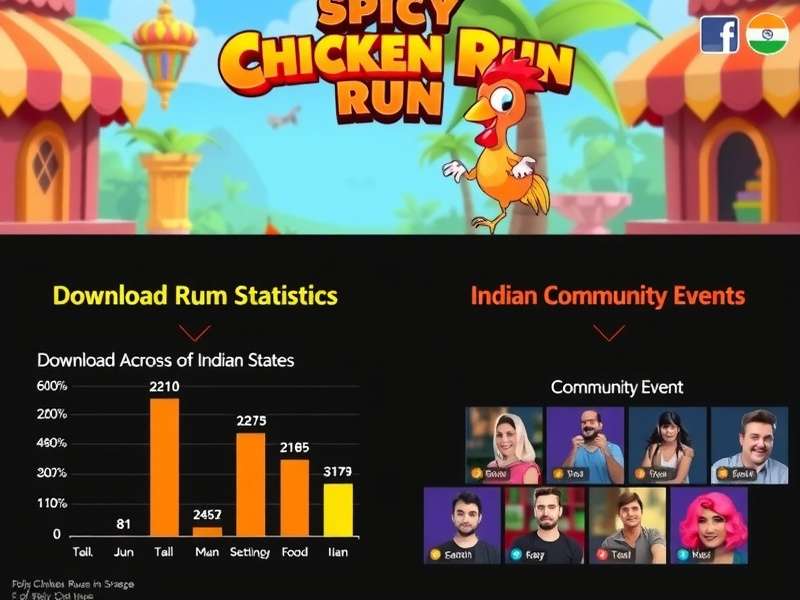 Chart showing Spicy Chicken Run download statistics across different Indian states
